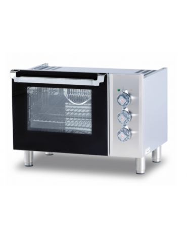 Base Forno elettrico multifunzione, dim. camera cm 46x37x35h, porta a vetro - dim tot. cm 80x57,5x57h