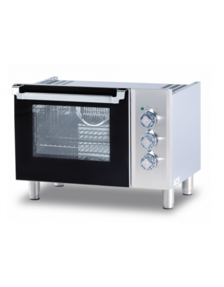 Base Forno elettrico multifunzione, dim. camera cm 46x37x35h, porta a vetro - dim tot. cm 80x57,5x57h