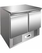 Tavolo saladette refrigerato 2 sportelli per sandwich +2°+8°C - cm 90x70x87h