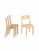 SEGGIOLINA LEGNO IMPILABILE ADULTI cm 38X40X46/83h