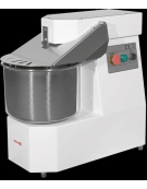 Impastatrice per pizzeria professionale a spirale Kg 25 / Lt 32 - N° 2 VELOCITA' - Con ruote e timer di serie -MONOFASE