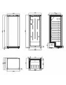 Armadio frigorifero Lt. 320 INOX