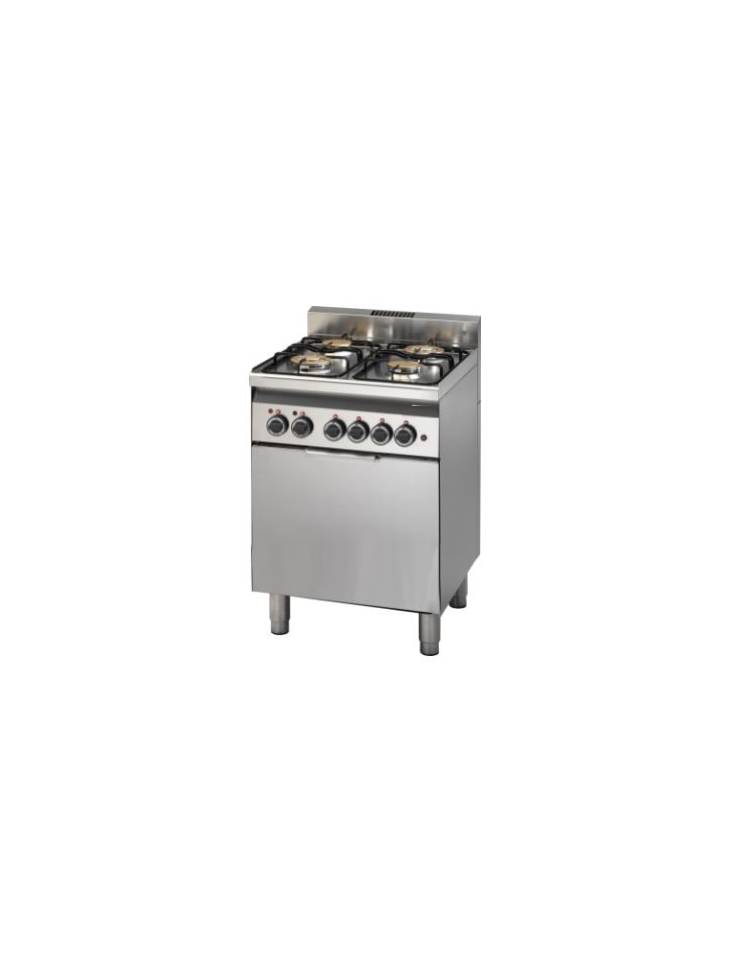 Cucina combinata 4 fuochi con forno elettrico 60x60cm inox Hotpoint ULTIMO  PEZZO!