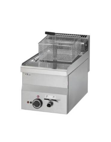 Friggitrice elettrica da banco 1 vasca da 10 lt. - potenza 7,5 Kw MONOFASE- cm 30x60x28h