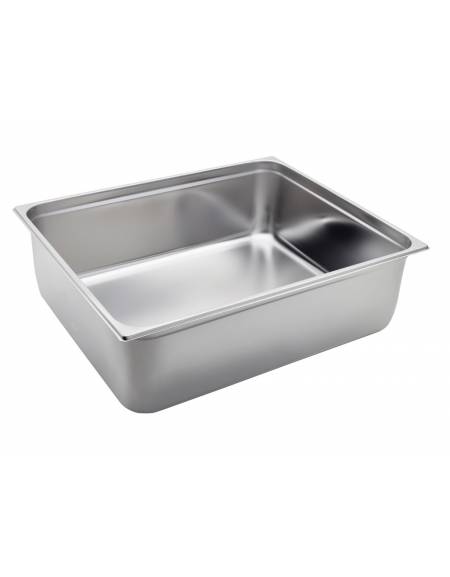 BACINELLA INOX GASTRONORM AISI 304 GN 2/1 mm 650x530xh200 lt.58.4