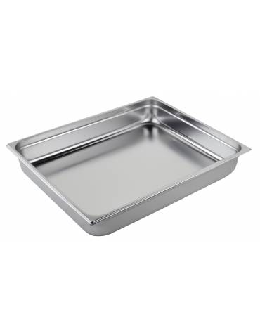 BACINELLA INOX GASTRONORM AISI 304 GN 2/1 mm 650x530xh100 lt. 28,9