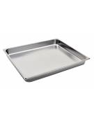 BACINELLA INOX GASTRONORM AISI 304 GN 2/1 mm 650x530xh65 lt. 18.8