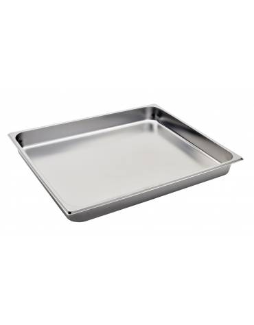 BACINELLA INOX GASTRONORM AISI 304 GN 2/1 mm 650x530xh65 lt. 18.8