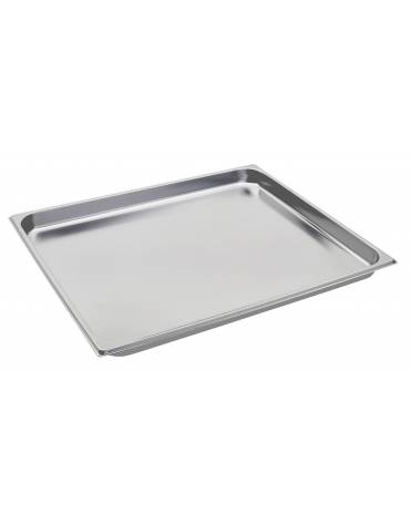 BACINELLA INOX GASTRONORM AISI 304 GN 2/1 mm 650x530xh40 lt. 10.2