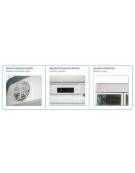 Frigo vetrina ventilato per bevande 1 porta - capacità 570 Lt - temperatura 0°C/+10°C - mm 670x650x1950h