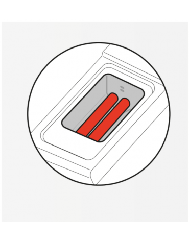 Friggitrice a gas su mobile, 2 vasche da 17+17 lt con scambiatori di calore - cm 80x70x90h