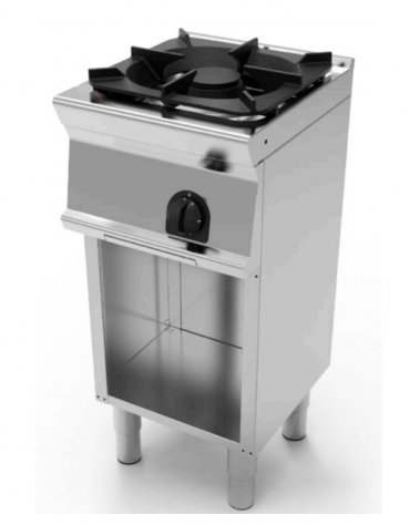 Cucina a gas 1 fuoco su vano aperto, potenza fuoco aperto 1x3,3kw  griglia in ghisa- cm 40x45x90h