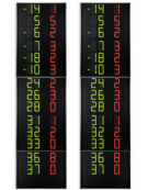 Coppia guanciale laterali con visualizzazione nr di maglia di 14 giocatori (programmabili) - cm 80x300