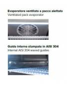 Armadio refrigerato GN 2/1 in acciaio inox AISi 304, refrigerazione ventilata, temperatura -2/+8°C - mm 1250x685x1435h