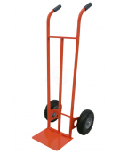 Carrello portacasse con portata kg 160 -  2 ruote Antiforatura Ø cm 26 cerchio acciaio - cm 49x125