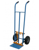 Carrello portacasse con scaricafacile e ruote antiforatura Ø cm 26 cerchio acciaio -  cm 49x125