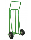 Carrello portacasse con maniglione 2 ruote antiforatura cerchio acciaio Ø cm 26 - cm 62x125