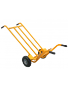 Carrello per corrieri a doppia impugnatura 2 ruote antiforatura cerchio acciaio Ø  cm 26 - cm 60x125