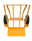 Carrello per corrieri a doppia impugnatura 2 ruote antiforatura cerchio acciaio Ø  cm 26 - cm 60x125