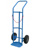 Carrello portabombola monoposto 40/50 2 ruote antiforatura  Ø cm 26 - cm 45x125