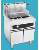 Friggitrice pasticceria a gas su mobile Litri 35/46 - cm 70x70x85h