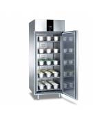 Armadio refrigerato per teglie 60x40, in acciaio inox AISi 304, refrigerazione ventilata - cm 74x82.8x205h