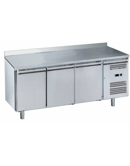 Tavolo refrigerato con alzatina 3 Porte cm. 179,5x60x85h