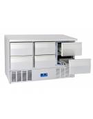 Saladette refrigerata in acciaio inox , con 3 porte, + 2° + 8°C - lt 570 - mm 1365×700×850h