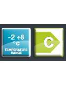 Tavolo refrigerato positivo H 65 cm - 2 Porte - Refrigerazione ventilata -2° +8°C - Classe C - cm. 136x70x65h