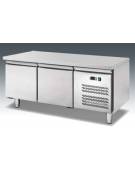 Tavolo refrigerato positivo H 65 cm - 2 Porte - Refrigerazione ventilata -2° +8°C - Classe C - cm. 136x70x65h