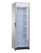 Espositore refrigerato ventilato per bibite - 1 porta - colore Grigio - capacità 382 litri - temp. 0°  + 10° C - cm 60,5x61x184h