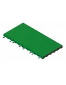 Mattonella antitrauma cm. 50x100 per parco giochi spessore mm. 45 - Colore verde