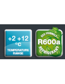 Vetrina espositore refrigerata statica +2° +12° C da banco, in acciaio inox - capacità 8xGN1/6 - cm 76,7x61,2x32,8h