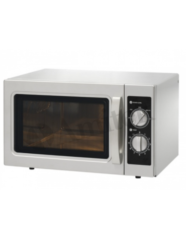 Forno professionale a microonde inox Lt. 29 - Comandi manuali- Potenza resa 1.000 watt - mm 542x461x330h