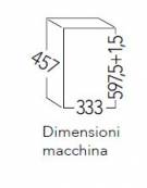 Macchina per cubetti di ghiaccio professionale da Kg 19/24h - Contenitore da Kg 6 - Raffreddamento ad aria