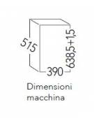 Macchina per cubetti di ghiaccio professionale da Kg 31/24h - Contenitore da Kg 17 - Raffreddamento ad aria