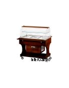 Carrello buffet termico 4xGN1/1 colore RAL a scelta - parafiato fisso e lampade a infrarossi - cm 161x68x144h