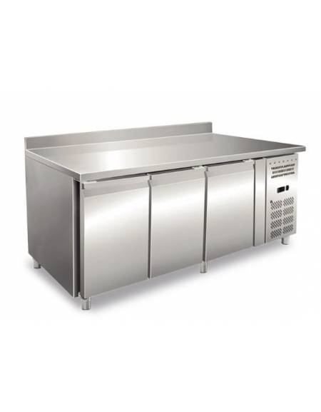 Tavolo refrigerato per pasticceria 3 porte positivo cm. 202x80x85h