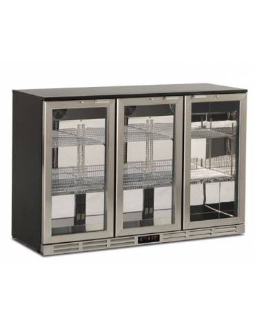 Frigo retrobanco statico con agitatore diaria per bevande - 340 Lt - temperatura 0°C/+10°C - mm 1350x530x896h