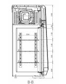 Congelatore orizzontale porta a vetro 48Lt. - porta a vetro e spot luminoso - refrigerazione statica - mm 570x535x657h