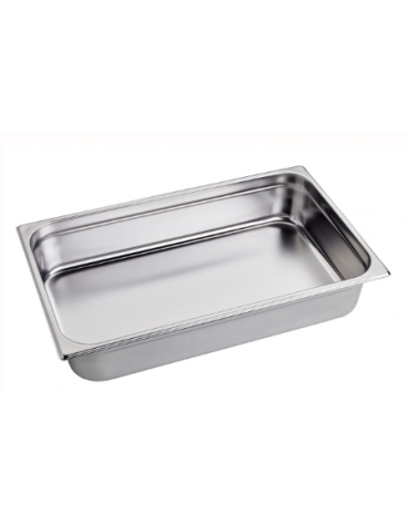 BACINELLA INOX GASTRONORM AISI 304 GN 1/1 mm.530x325xh100 Litri 14.2