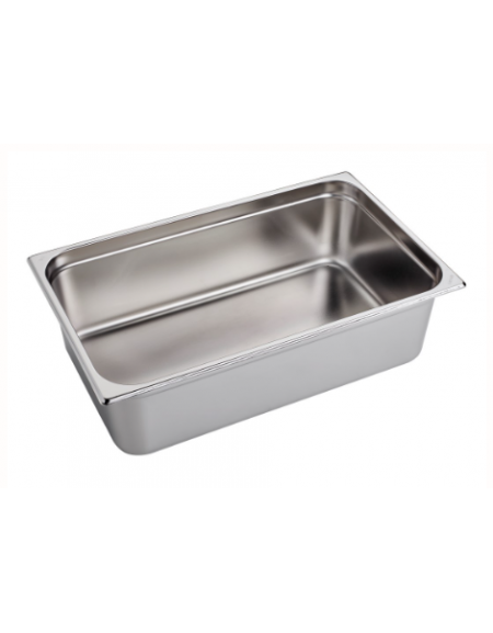 BACINELLA INOX GASTRONORM AISI 304 GN 1/1 mm.530x325xh150 lt. 21.3