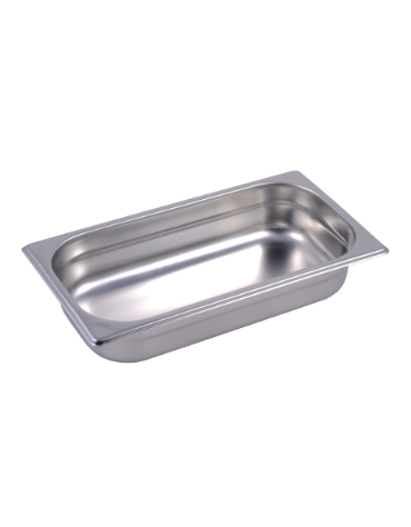 BACINELLA INOX GASTRONORM AISI 304 GN 1/3 mm 325x175xh65 lt. 2.5