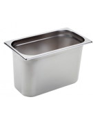 BACINELLA INOX GASTRONORM AISI 304 GN 1/3 mm 325x175xh200 lt. 7.9