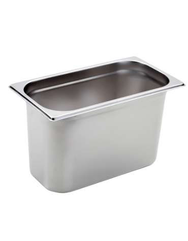 BACINELLA INOX GASTRONORM AISI 304 GN 1/3 mm 325x175xh200 lt. 7.9