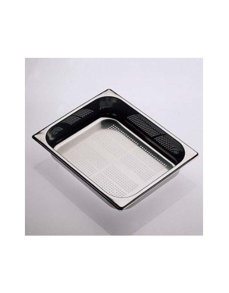 BACINELLE GASTRONORM FORATE AISI 304 GN 1/2 mm 325x365x100 lt. 6