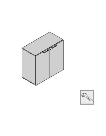 Contenitore a 2 ante 90x35x88h