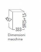 Macchina per cubetti di ghiaccio professionale da Kg 19/24h - Contenitore da Kg 6 - Raffreddamento ad aria