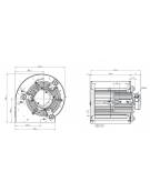 Ventilatore centrifugo doppia aspirazione per uso interno o esterno - Modello 7/7