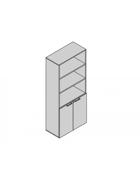 Contenitore 2 anta basse 90x35x213h